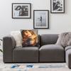 Trendy Singer Girl Pillow Case Retro Trendy Pillow Cover Graphic Pillowcases For Living Room Chair