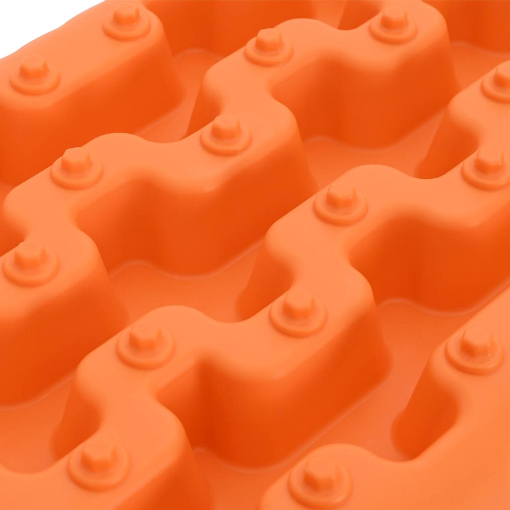 Traction Plate 2 Pcs Orange 57.5x30.5x5.5 Cm Reinforced Nylon