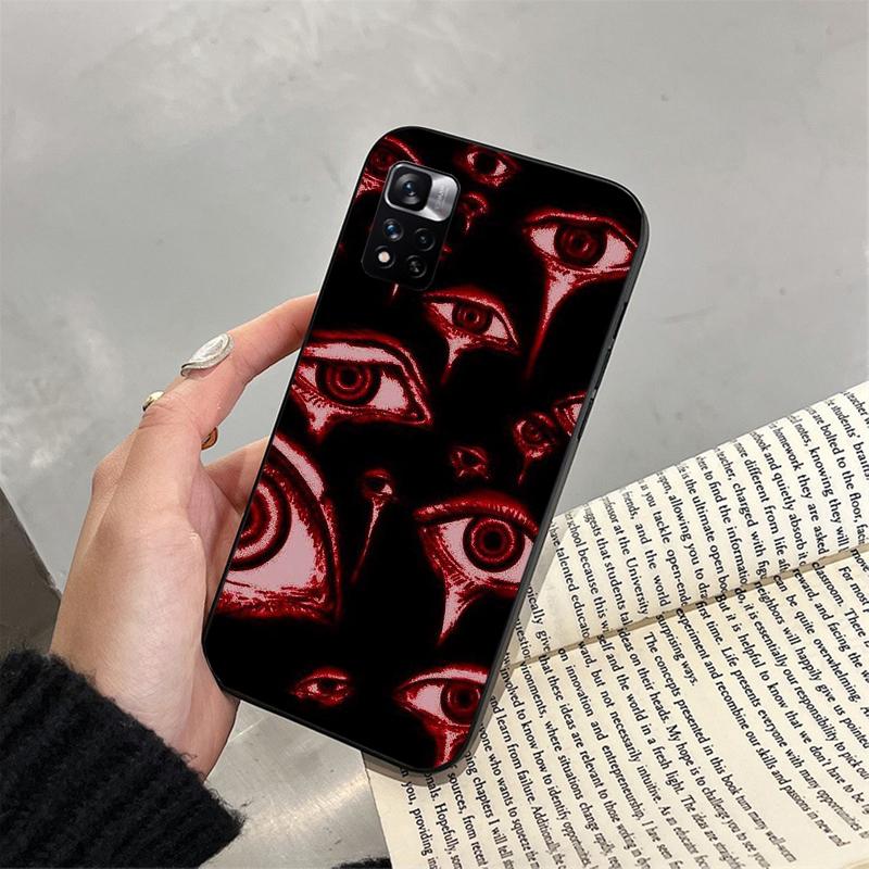 Phone Case For Xiaomi Redmi note 13 12 Pro 11S 11 10 Pro 10S 12S Redmi 10 13C 9C Scary Face Eyes Case