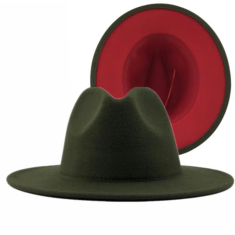 2025 Wool Felt Fedora Hat Wide Brim Jazz Party Hat for Women Men Autumn Winter Fashion