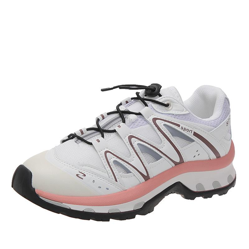 

Niche mountaineering dad shoes women 2025 new spring explosion non-slip running mesh breathable mountain climbing sports shoes 40 розовый