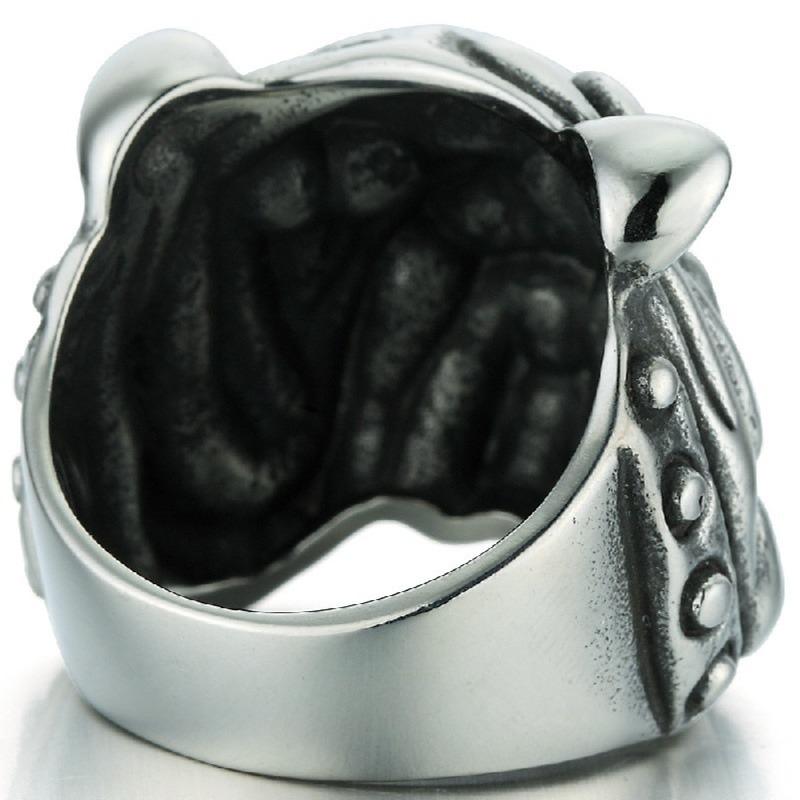 New Dog-headed Animal Men's Bulldog Domineering Jewelry Ring