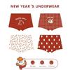 ZYZ Kids New Year Cartoon Pony Cotton Boxer Briefs