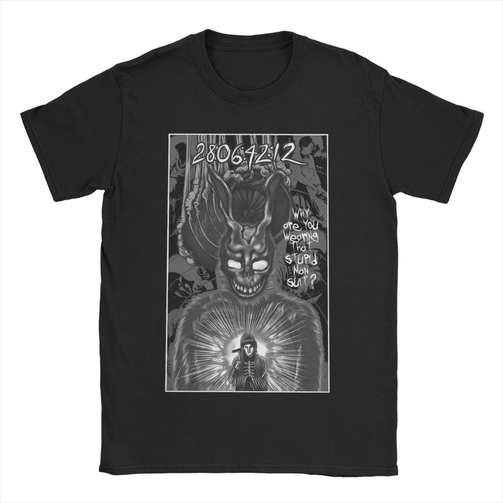 Vintage Donnie Darko Airlines TShirts Unisex Women Crewneck Cotton T Shirts Short Sleeve Tees Plus Size Clothing