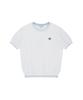 WACKY WILLY Women'S Lily Patch Cooling Short Sleeve Knit Cream