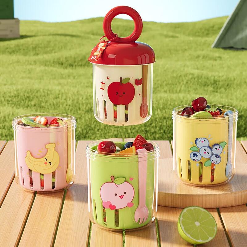 Портативная двухслойная чашка для мытья фруктов Pin Huan Dopamine DA1391