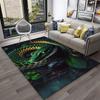 3D Gothic Schlange Schlangen Python Viper Teppich Teppich für Zuhause Wohnzimmer Schlafzimmer Sofa Fußmatte Dekor, Kinder Teppich Rutschfeste Bodenmatte