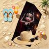 Doll Print Beach Towel, Versatile Lightweight Absorbent Beach Towel for Pool Surf Yoga Bathroom, Perfect Birthday Holiday Gift
