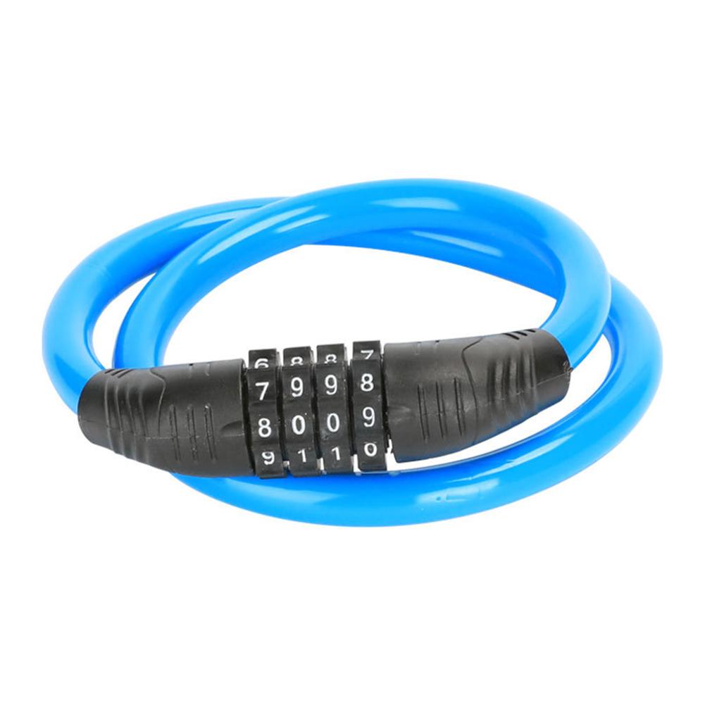4 Digital Code Bicycle Cable Lock Anti-theft Alloy Steel MTB Road Bike Cable Code Combination Password Lock Security Padlock