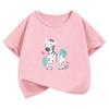 Summer Spring Colorful Cartoon Horse T Shirts Horse Funny Manga Kids Childrens Tshirt Boys Girls Casual Top Tee