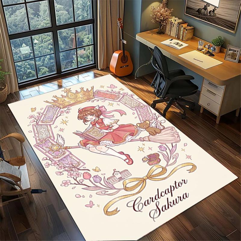 Gamer Room Bedroom Decor Cardcaptor Sakura Non Slip Washable Large Area Rug Carpet—kwq5
