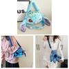 Stitch Cartoon Plush Crossbody Bag With Zipper Closure For Daily Wear