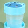 Borraccia pieghevole pieghevole retrattile in plastica portatile Borraccia pieghevole telescopica da viaggio all'aperto Bicchiere da acqua pieghevole