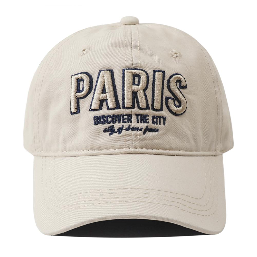 New Korean Paris Letters Embroidered Cotton Baseball Cap Unisex Outdoor Sun Hat Adjustable Hip Hop Snapback Hats For Women Men
