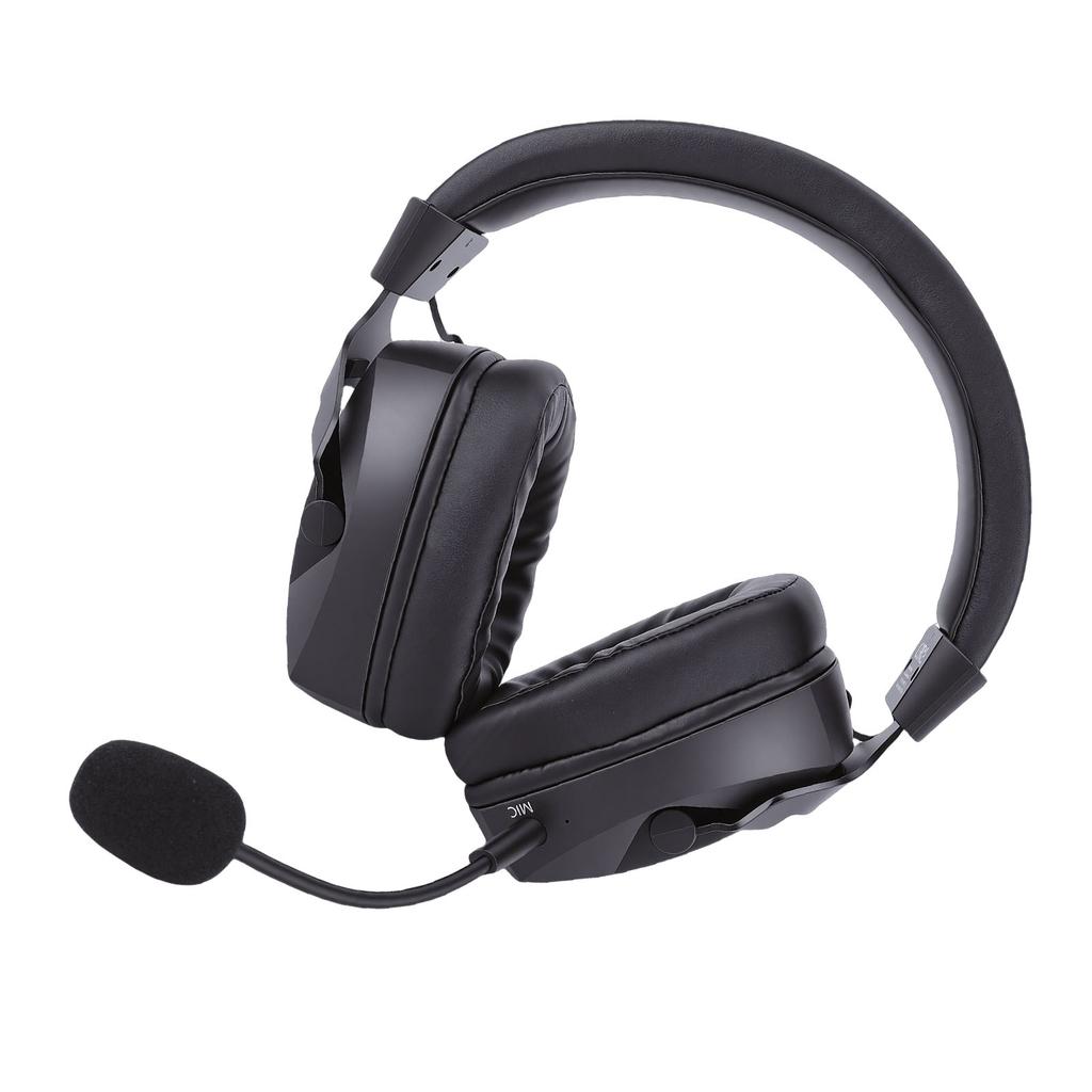 Wireless Gaming Headset Fit for Switch PC 2.4GHz Bluetooth 5.4 Headphones with Noise Canceling RGB Light 7.1 Surround