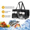 Insulated Lunch Bag with with Drink Carrier Food Delivery Bag Insulated Grocery Bags Food Carrier Catering Bag Cooler Bags