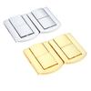 1Pc 43x32mm Zinc Alloy Antique Square Buckle Lock Wooden Wine Gift Box Lock Buckle jewelry Box Latch Clasps with Screws Hardware
