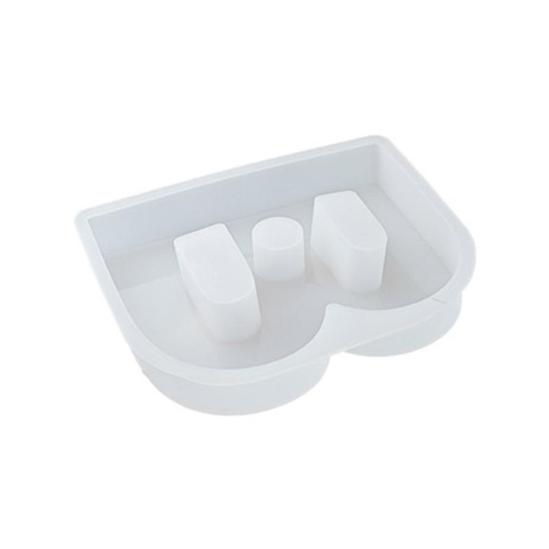 English Letter Shape DIY Silicone Mold 3D Handmade Candle Holder Molds Gypsum Resin Mold Craft Candlestick Mould Decor