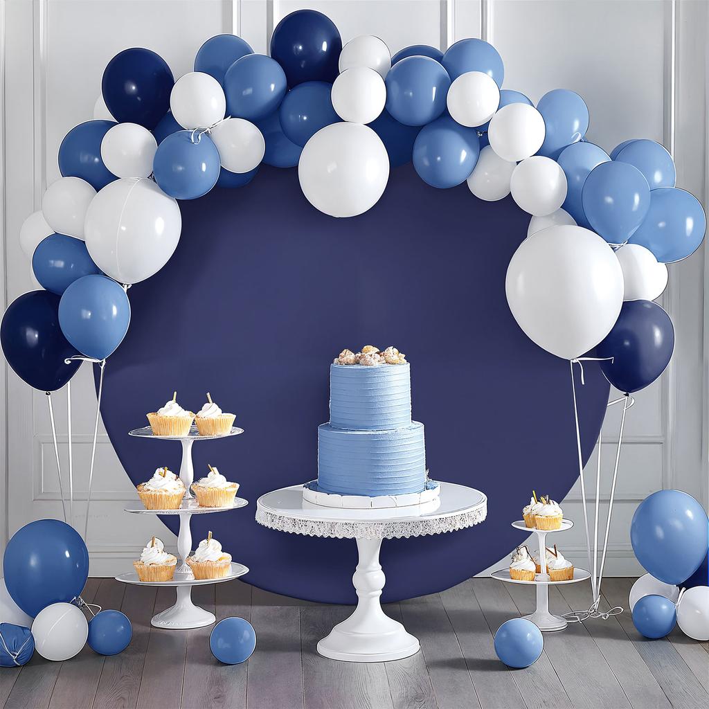 Round Backdrop Cover Photography Studio Background Balloon Arch Stand Cover for Birthday and Ceremony Celebration