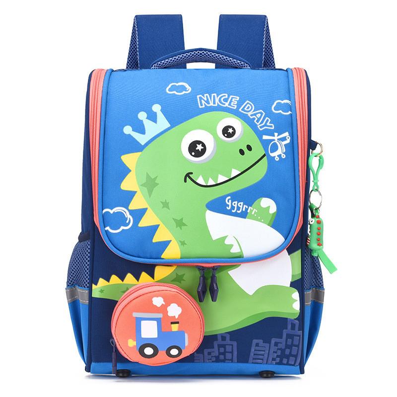 Adorable Cartoon Nylon Backpack For Boys And Girls In Primary School Large Capacity