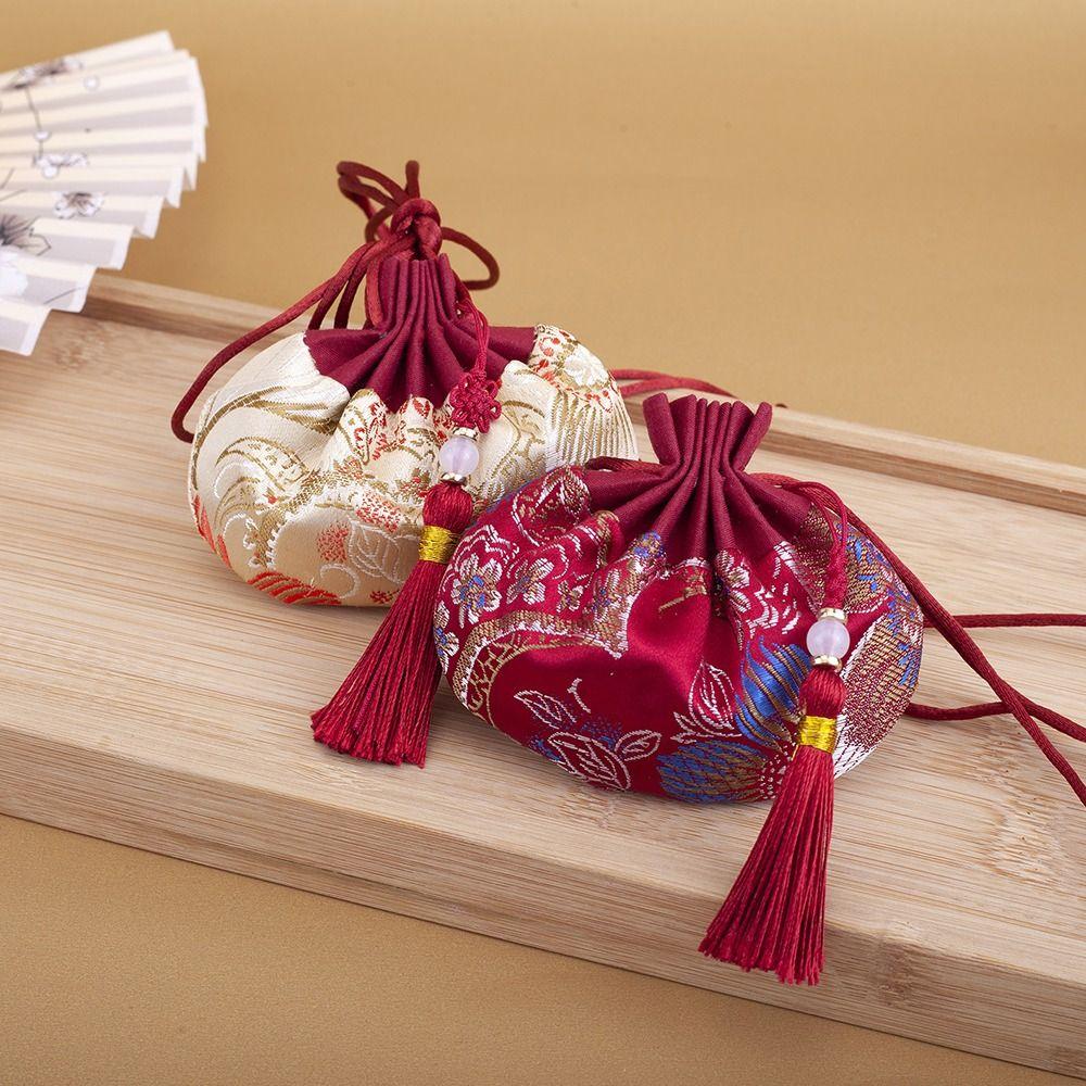 Jewelry Packaging Flower Embroidery Sachet Chinese Style Sachet  Car Hanging