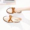 Fairy Mid-heel Single Shoes Spring All-match Shallow Mouth Small Leather Shoes Retro Women