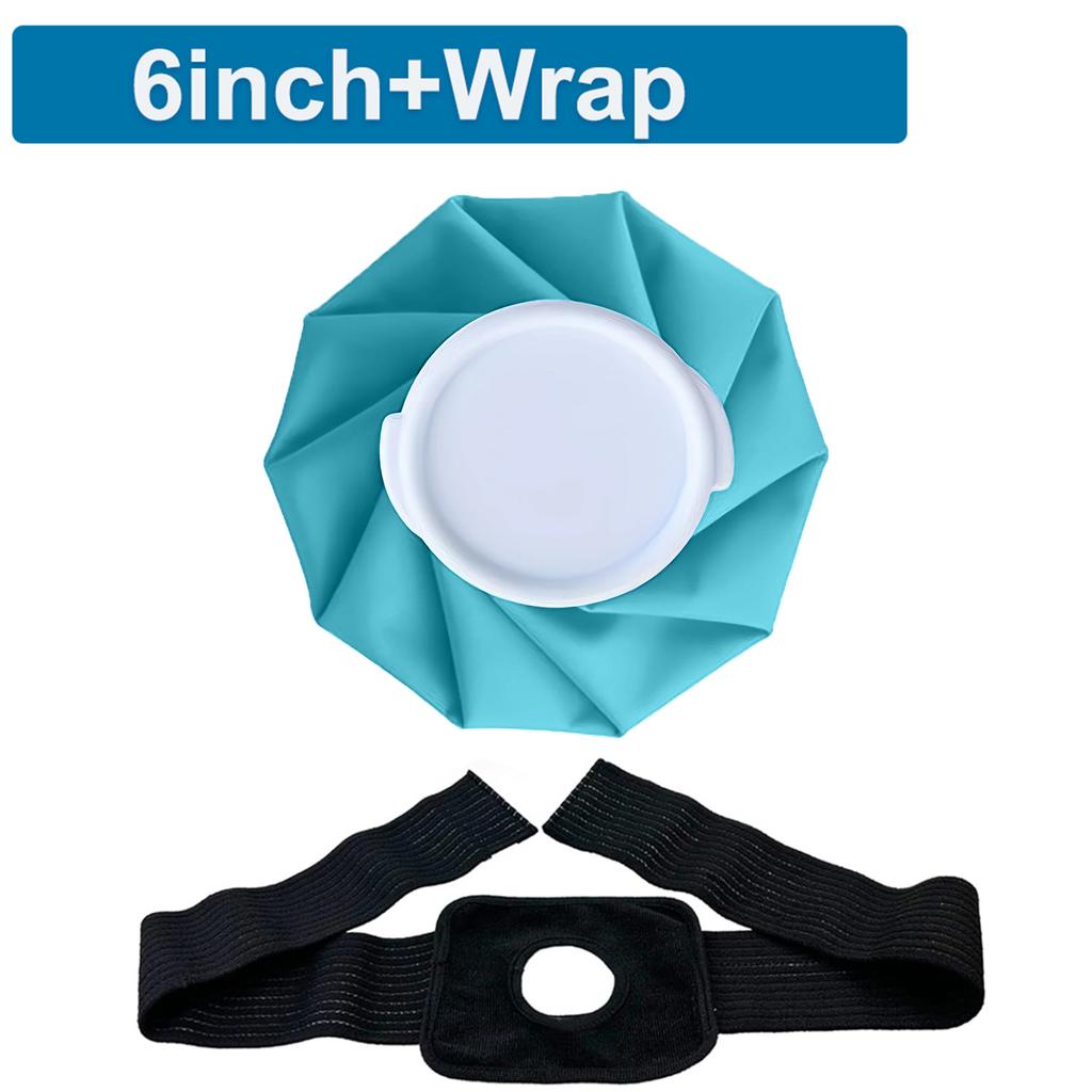 Ice Pack Bag for Injuries Reusable Ice Bag Hot Water Bag Hot & Cold Therapy for Pain Relief No-Leak Elastic Breathable Cold Pack