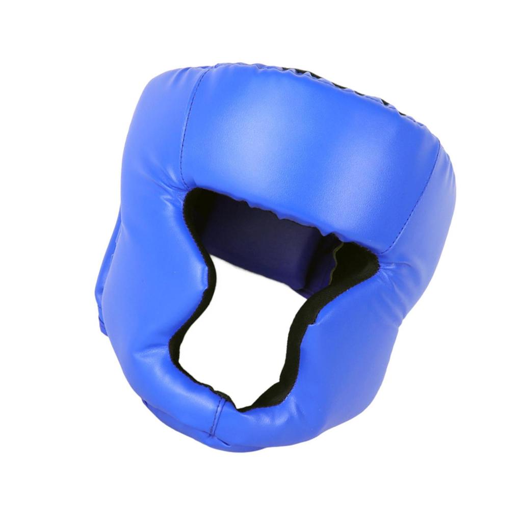Heltäckt PU Boxningshjälm Muay Thai Utrustning Huvudskydd Träning Taekwondo Huvud Boxning Sparring Gym för Barn Vuxna