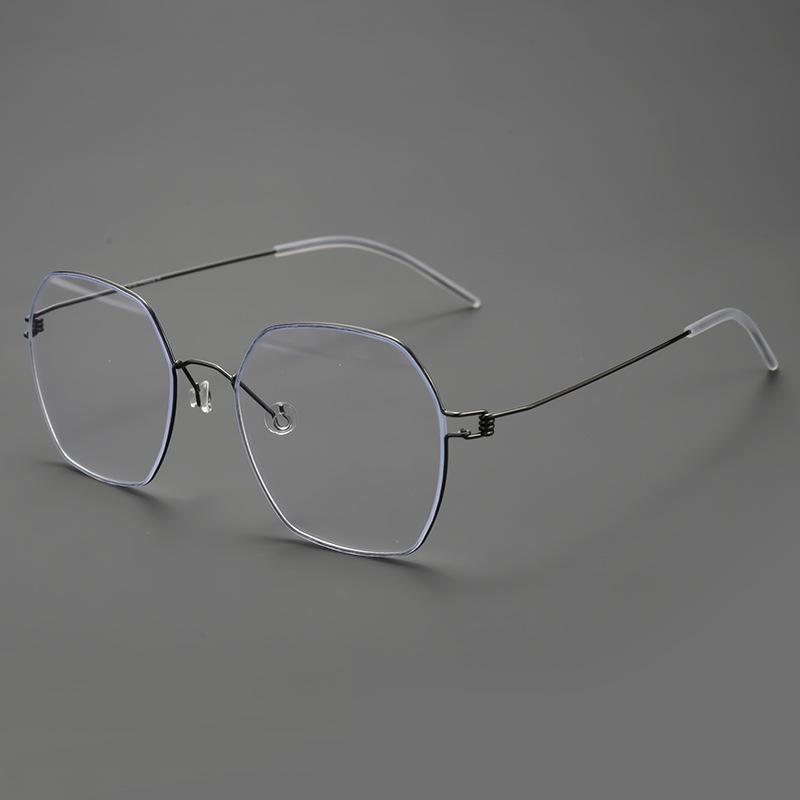 

Linde Ultra-Light Minimalist Titanium Eyeglasses Frame - Versatile, Fashionable, and Simple for Myopia.
