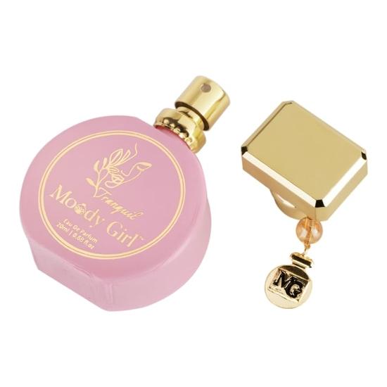 Moody Girl Tranquil Perfume with Key Charm I Mood Enhancing Perfume for Women with Passion Fruit, Tangerine & Musky Notes, Eau De Parfum, 20ml