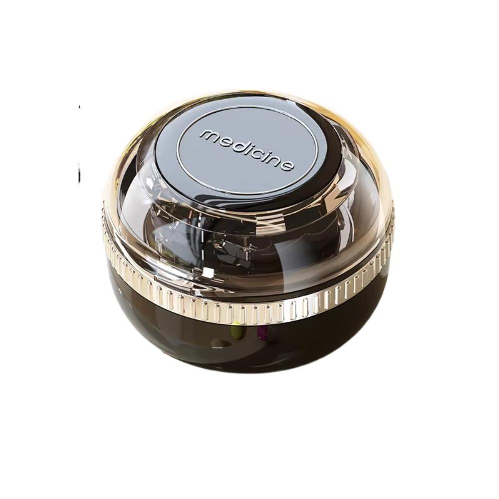 

Precise Cutting Portable Pill Cutter Sealed 2 in 1 Medicine Divider Clear Cover Dustproof Tablet Dispenser Medicine Organization чорний