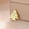 Teamer 5pcs/Lot Lebanon Cedar Stainless Steel Charms For Necklace Bracelet Earring Making Fashion Accessory Amulet Jewelry 2026