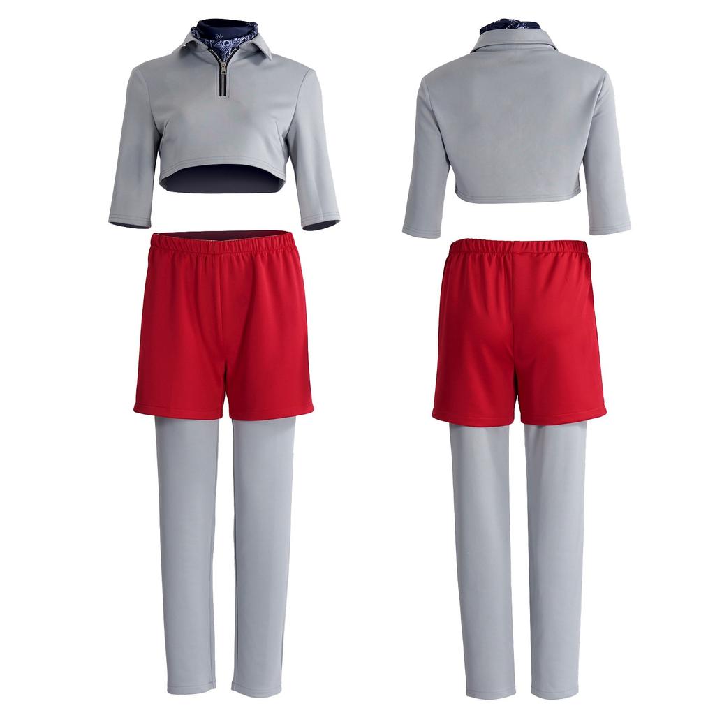 Stranger Things 5 Small Eleven cos clothes Small Eleven short sweater set TV character performance clothes