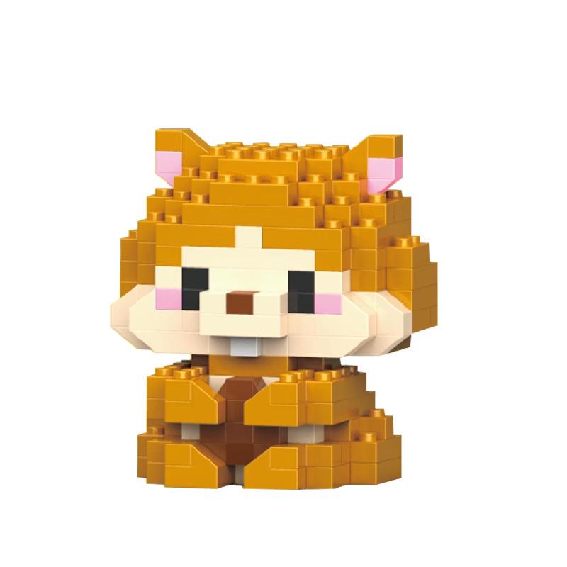 Micro Diamond Blocks Mini Animals Classic Pet Tiger Lion Model Building Creative Bricks Kids Toys Cartoon Elephant Bear Horse