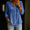 Women's Casual Velvet V-Neck Long Sleeve Top for Everyday Wear
