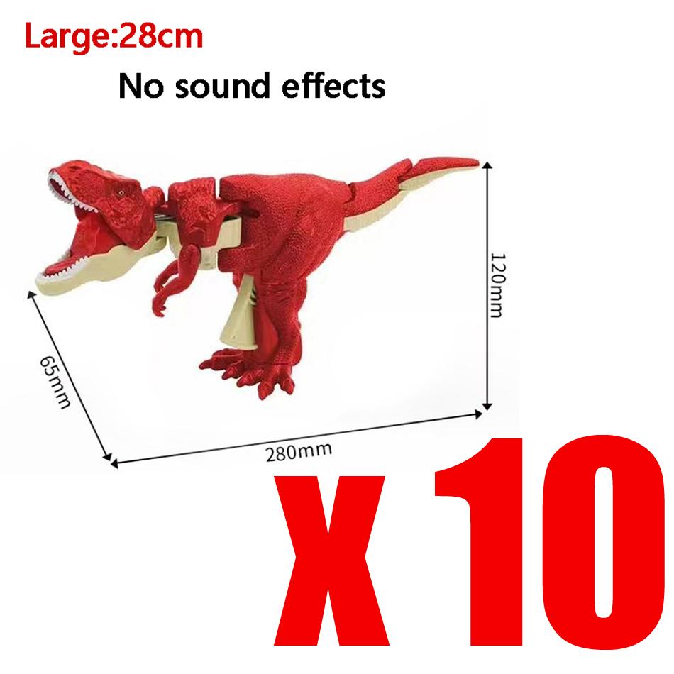 Children Decompression Dinosaur Toy with Sound Hand-operated Telescopic Swing ZaZa Dinosaur Fidget Toy for Kids Xmas Gift