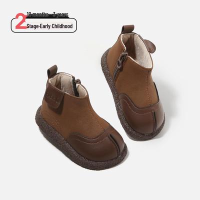 Baby & Kleinkind Martin Boots - Samtgefüttert, Baumwolle & Leder, Herbst/Winter Stil für Jungen & Mädchen