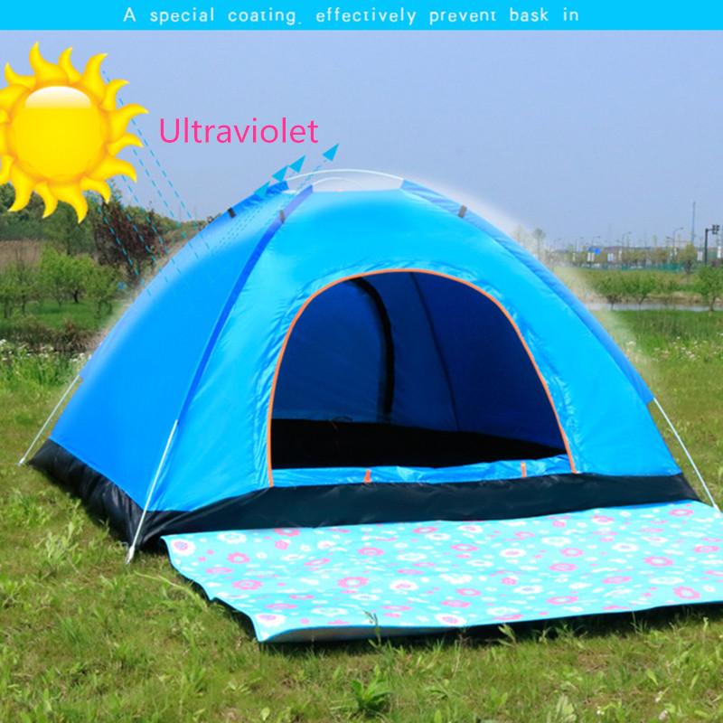 Automatic Tent Outdoor Camping Folding Fully Automatic Tent 3-4 Person Beach Simple Quick Opening Double Person Tent