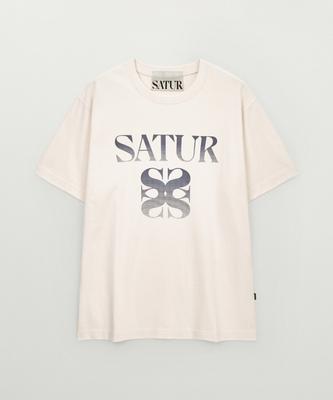 Seteo Gradient Big Logo Short Sleeve T-Shirt Cream