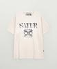 Seteo Gradient Big Logo Short Sleeve T-Shirt Cream