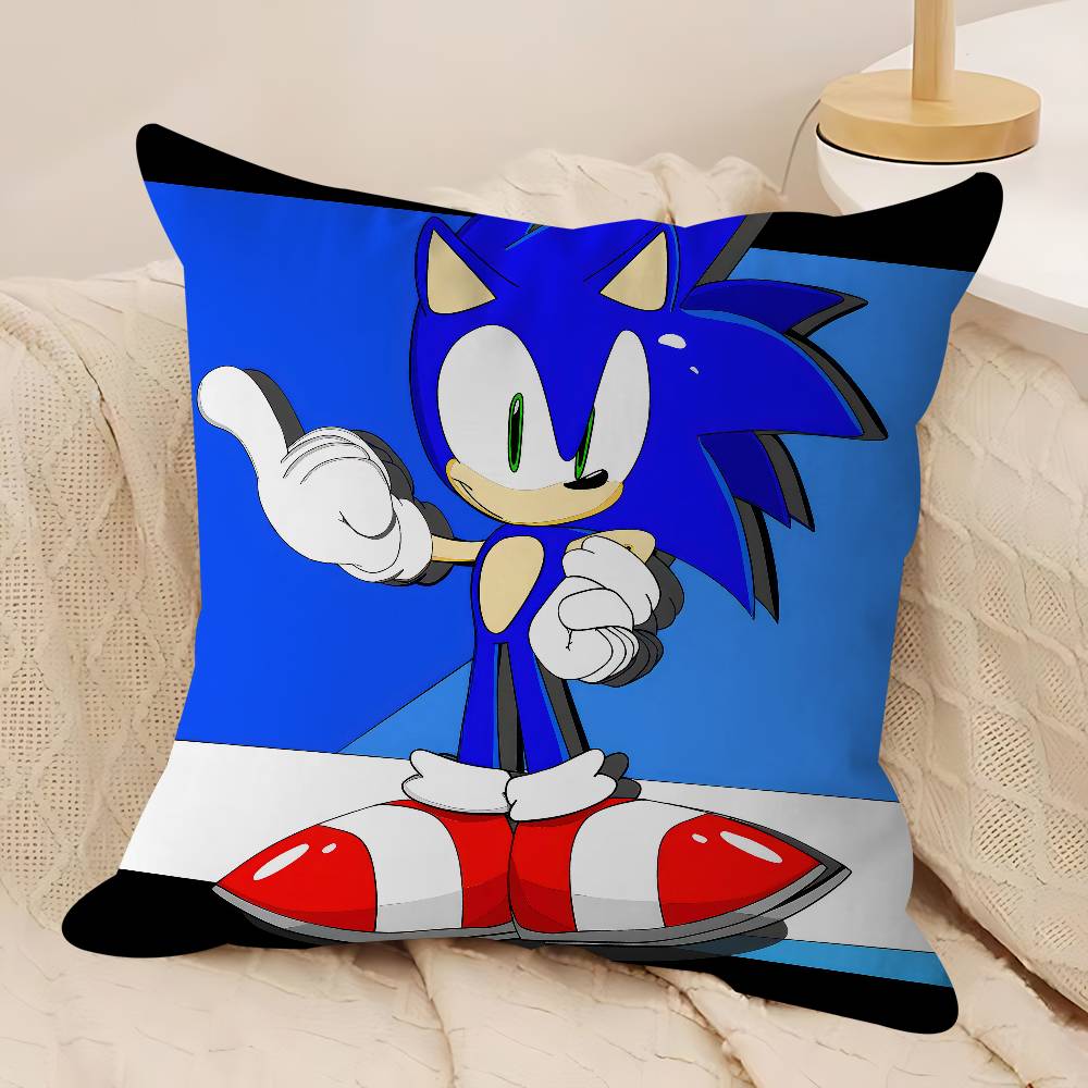 Sonic The-Hedgehog 45*45cm Cushion Cover Pillow Cover Decor Pillowcase Home Pillowcase For Couch Pillow
