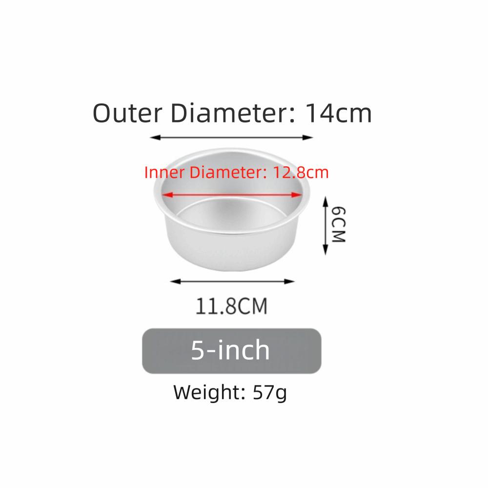 Round Cake Bake Pan Aluminum Alloy Cake Mold Pan New Cake Tin Kitchen Dessert Baking