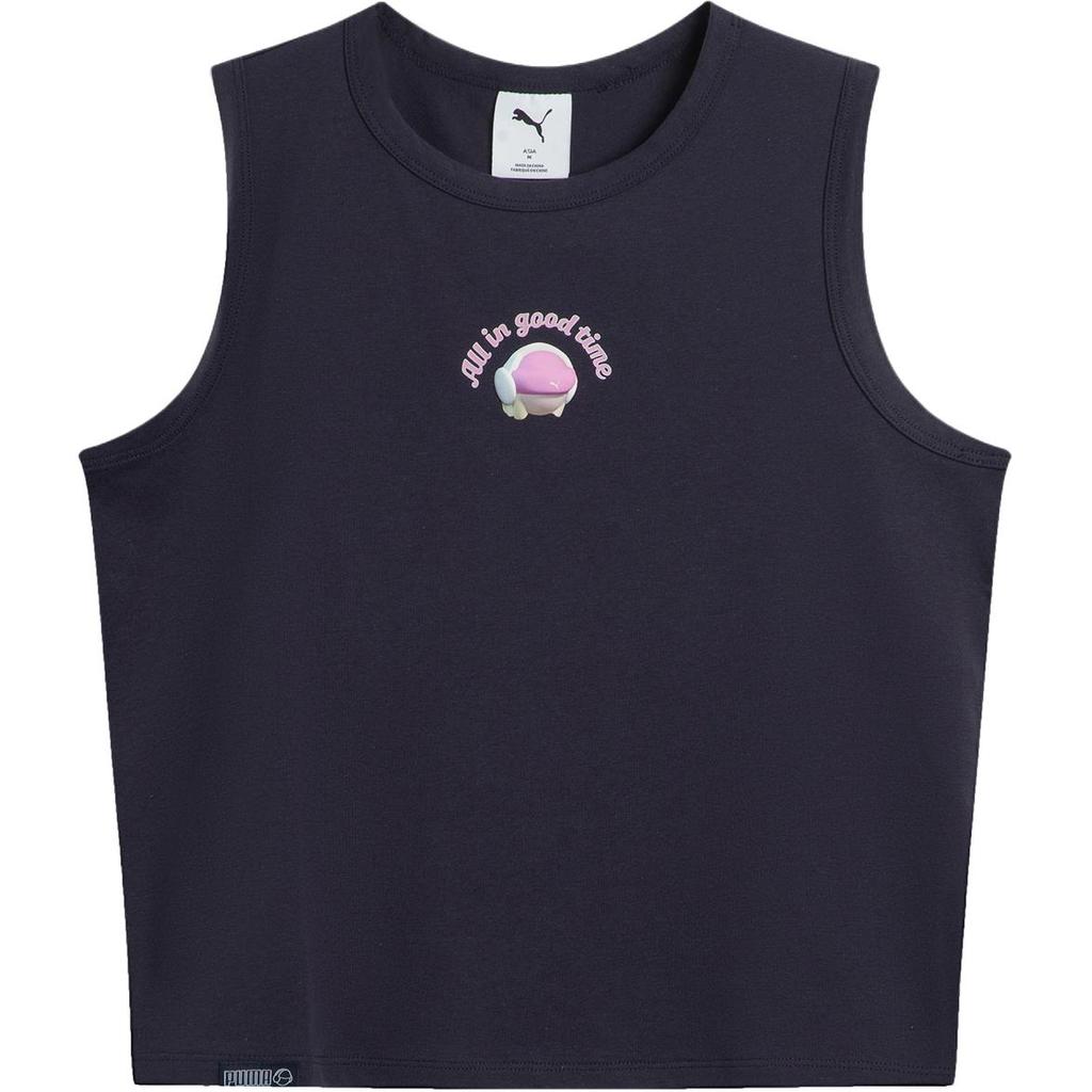 Puma Fashionable Casual Sleeveless Knit Round Neck Vest Women tops 634797-16