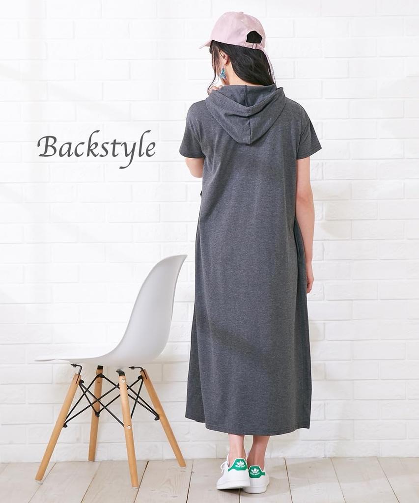 One Piece Loose Parka One Piece Navy Maternity L [Nissen] [Maternity Wear/Nursing Clothes] (Prenatal/Postnatal)