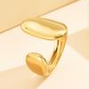 European & American Minimalist Geometric Stainless Steel Ring: Personalized High-End Style