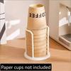 Disposable Cup Holder Multi-Function Durable 1Pcs Coffee Cup Organizer Desktop Teacup Rack for Student Dormitory Use