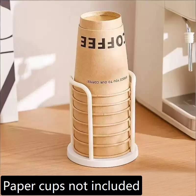 Disposable Cup Holder Multi-Function Durable 1Pcs Coffee Cup Organizer Desktop Teacup Rack for Student Dormitory Use
