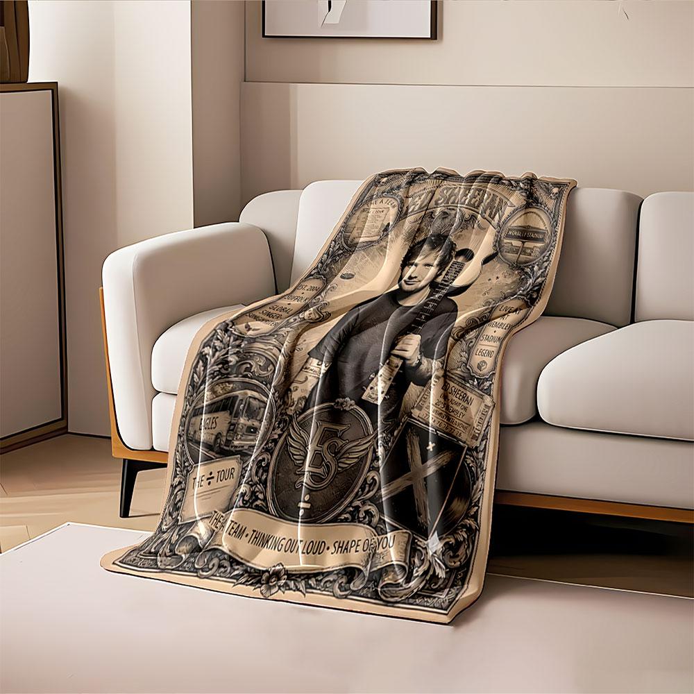 Musician Vintage Poster Blanket for all seasons blanket lunch break throw gift