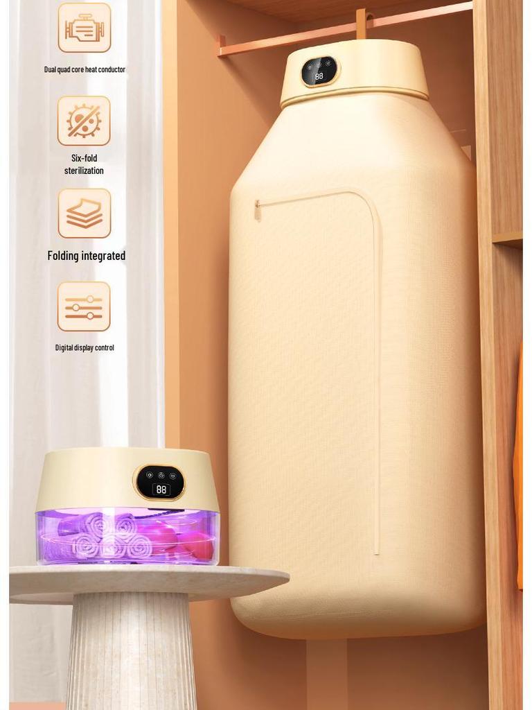 Smart Foldable Clothes Dryer: Quick-Dry & Disinfect Baby Clothes, Perfect for Dorm Rooms