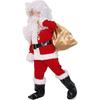 Funny Christmas Cosplay Props Festival Party False Beard Santa Mustaches Curly Wigs Santa Wig